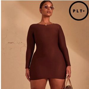 Brown Bodycon Dress